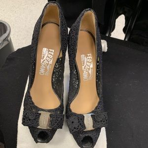 Salvatore Ferragamo lace pumps